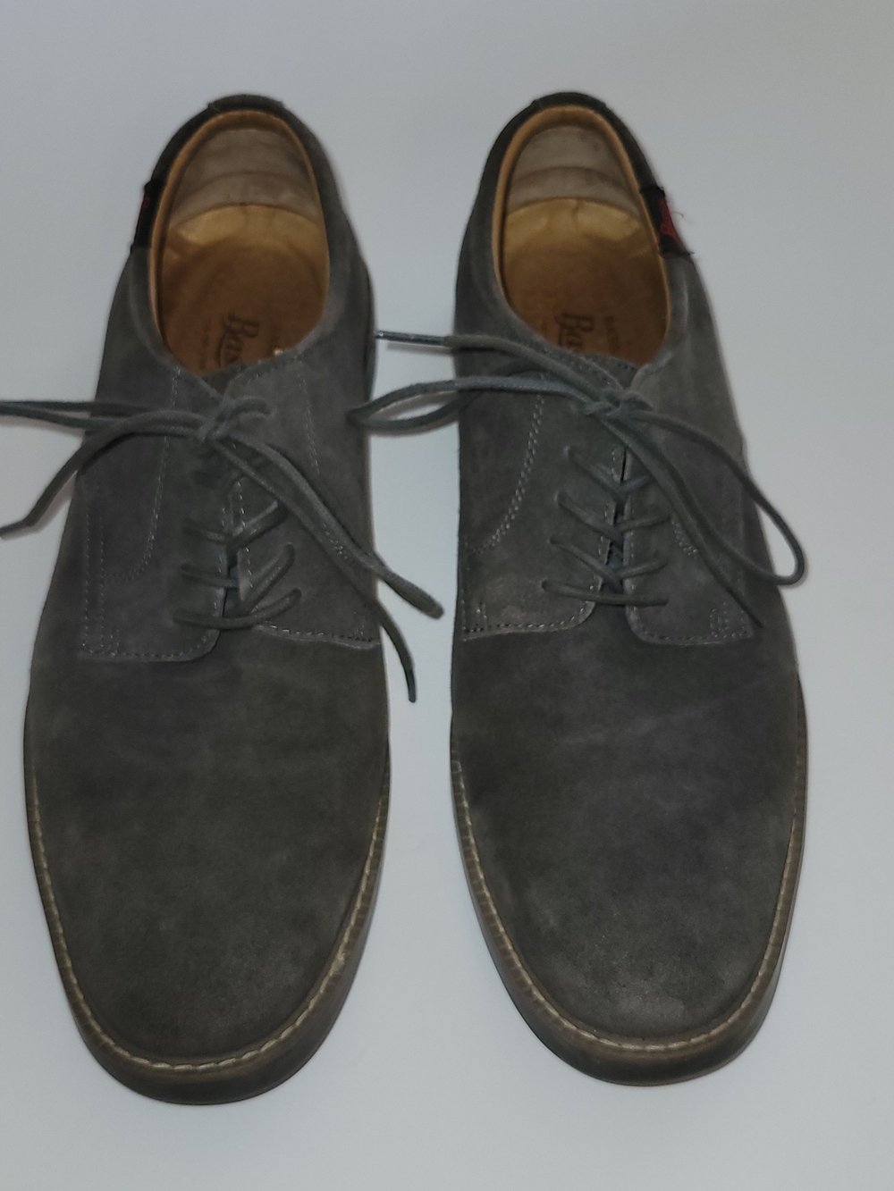 G.H. Bass & Co. Men's Pasadena gray suede oxford shoes -10.5M